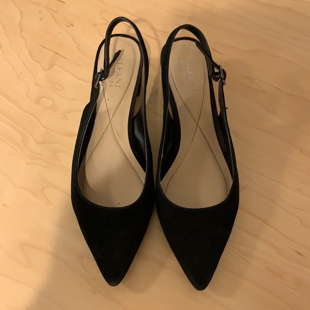 Leather sling back Flats
